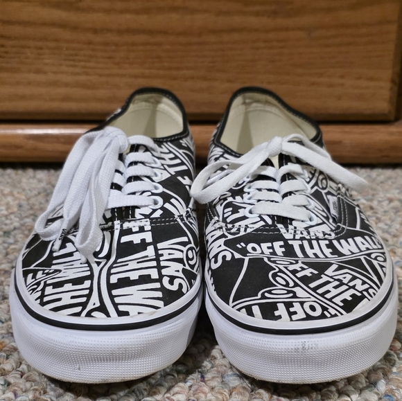 Vans Authentic OTW Repeat Black and White UNISEX Sneakers | Men's 10 Women's 11 - Picture 3 of 6